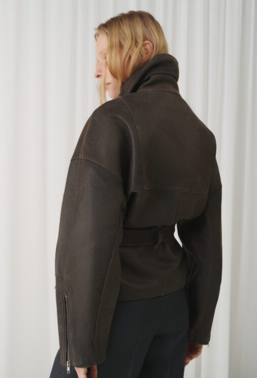 Кожаная куртка blondie - фото 119637