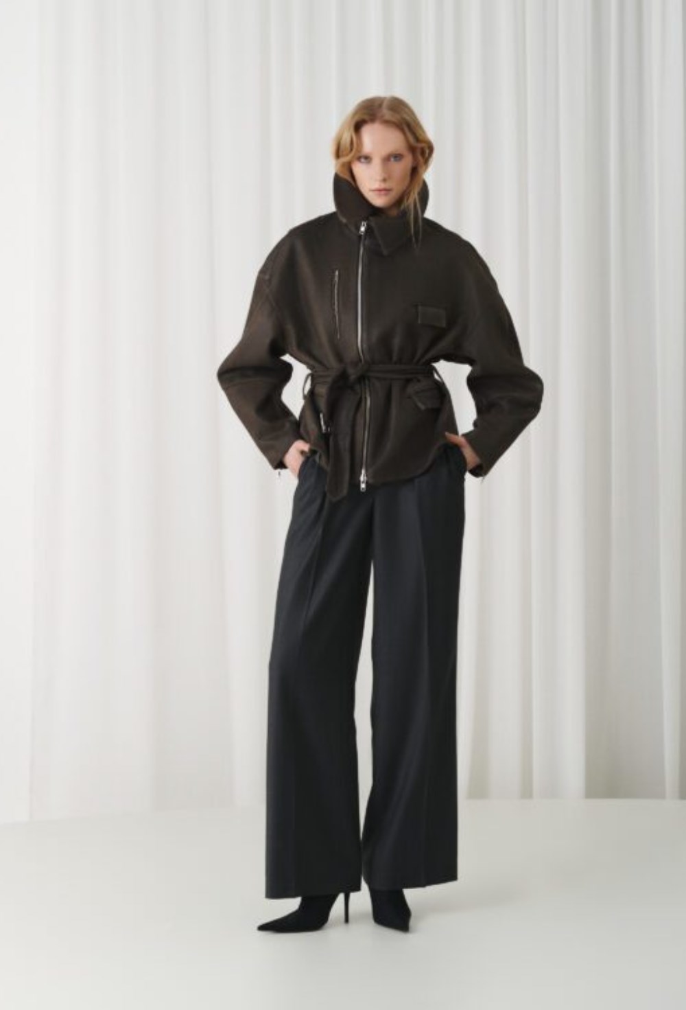 Кожаная куртка blondie - фото 119638