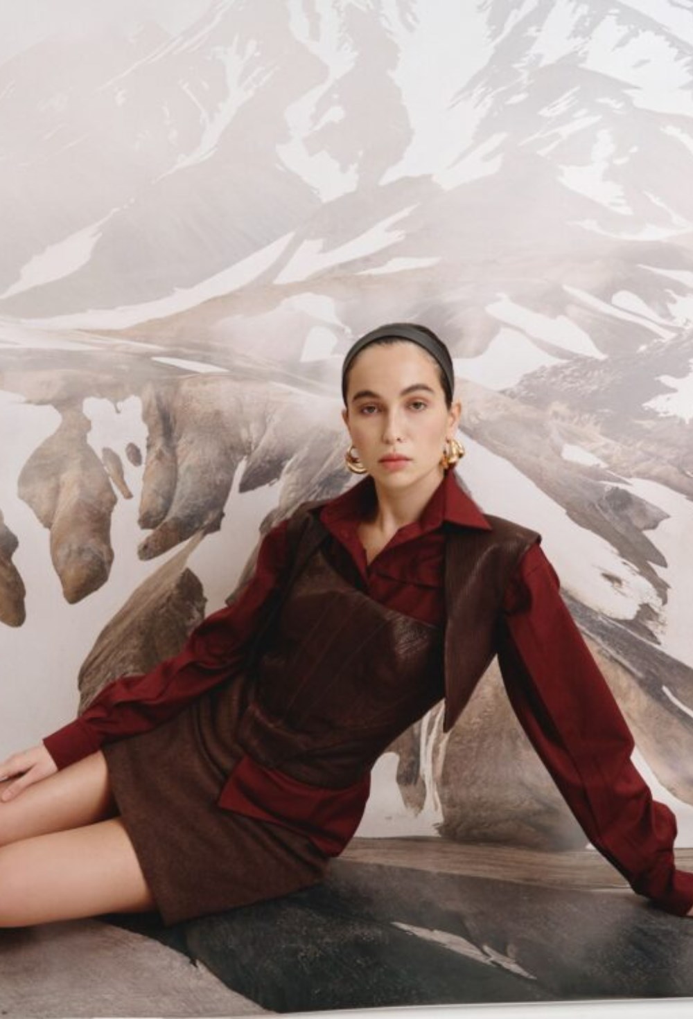 Кожаный корсет-топ narukami - фото 119725