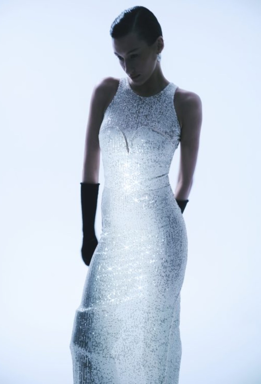 Топ-бюстье с пайетками - фото 119754