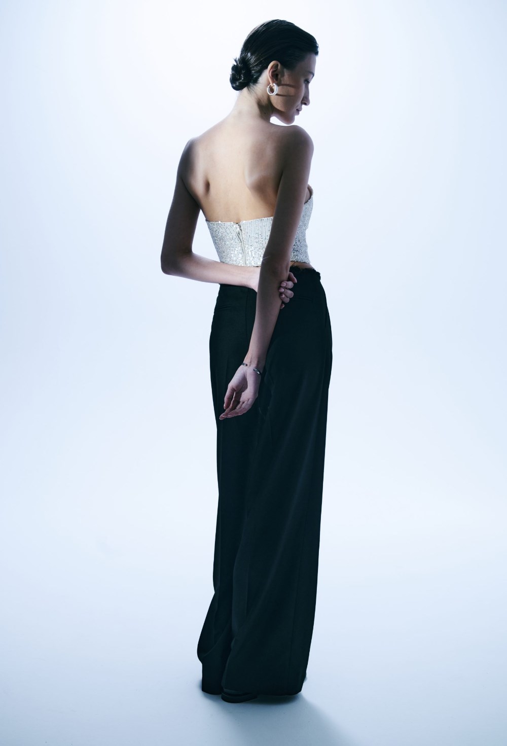 Топ-бюстье с пайетками - фото 119757