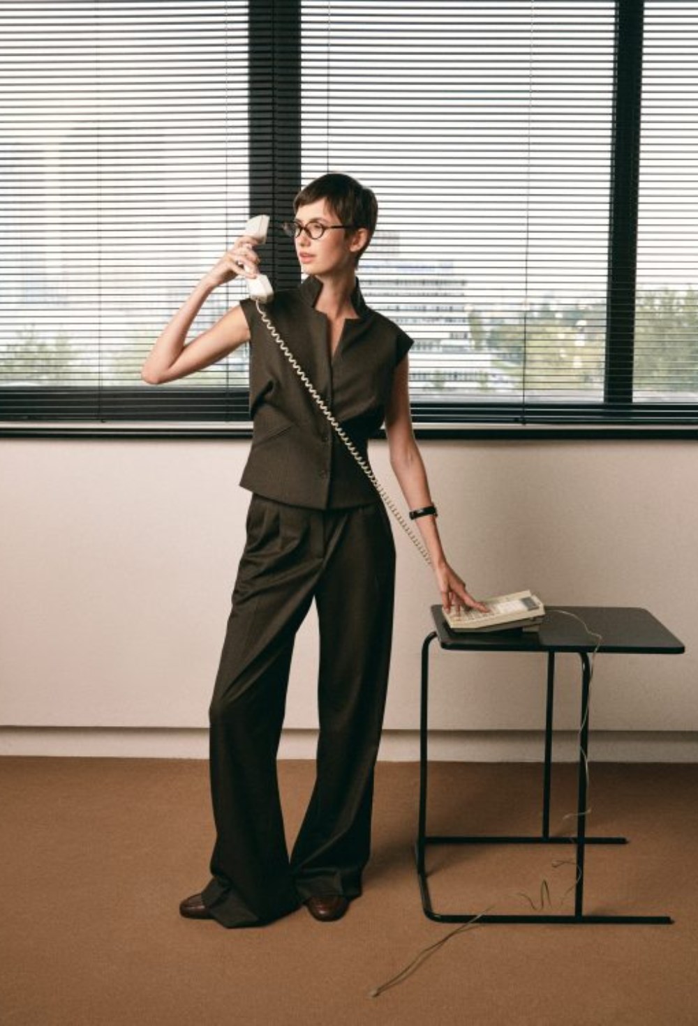 Широкие льняные брюки - фото 119789