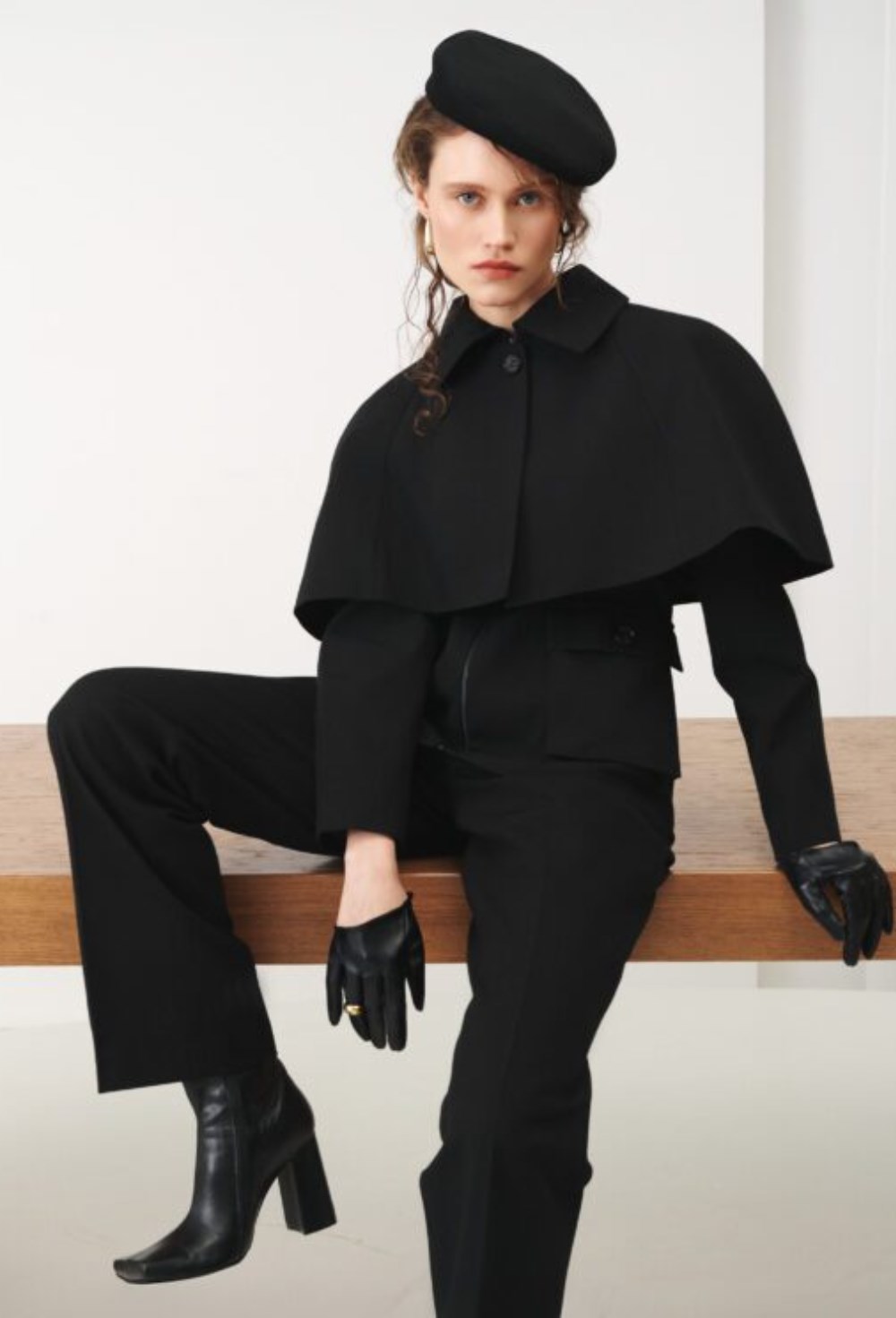 Льняные широкие брюки - фото 119802