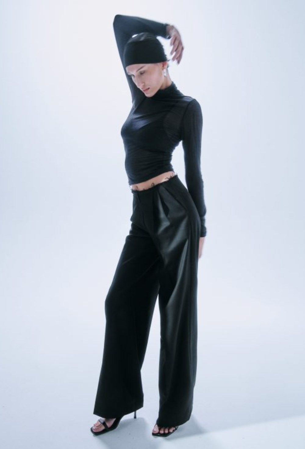 Прямые брюки с низкой посадкой - фото 119833