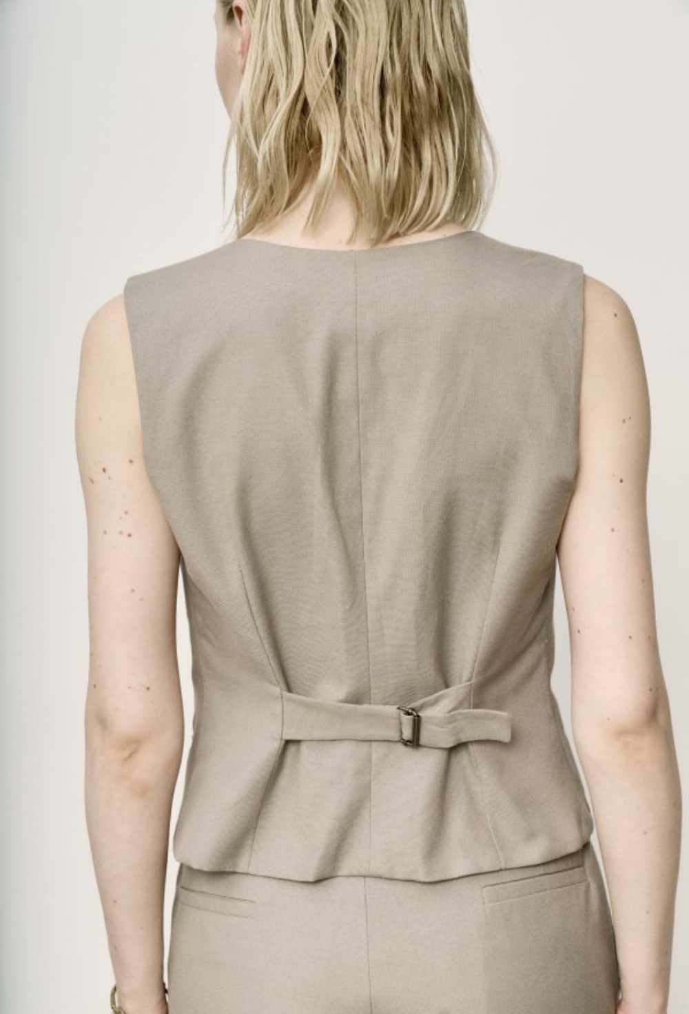 Двойной льняной жилет - фото 119909