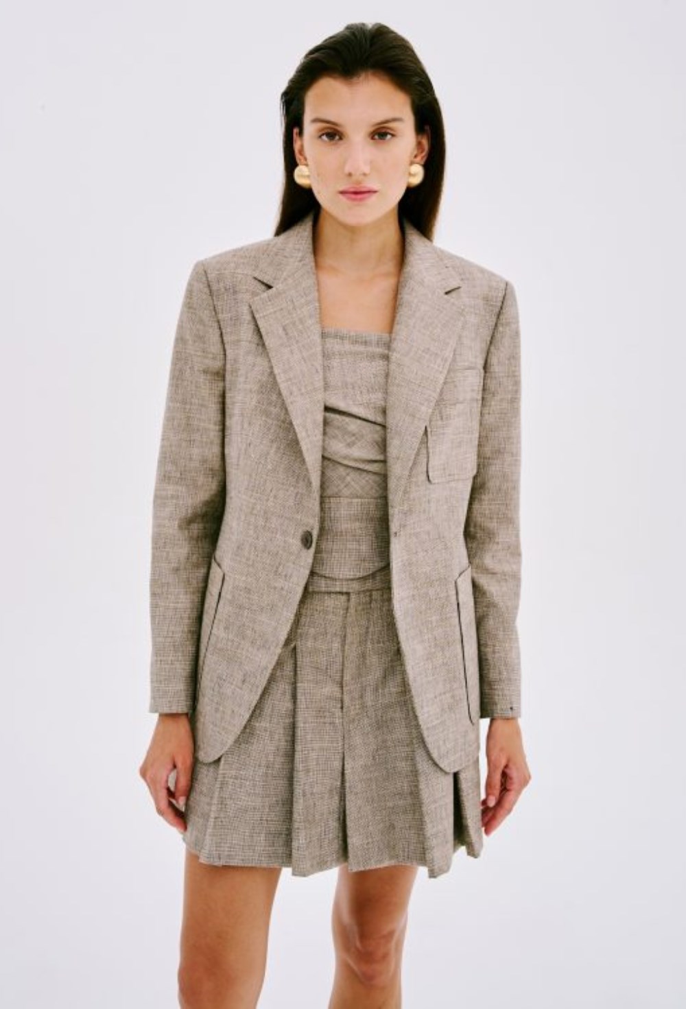 Блейзер из смесового льна - фото 119939