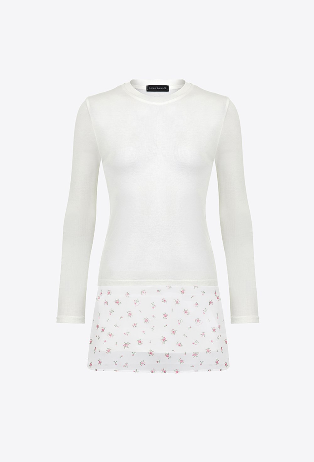 Юбка с цветочным авторским принтом - фото 120089