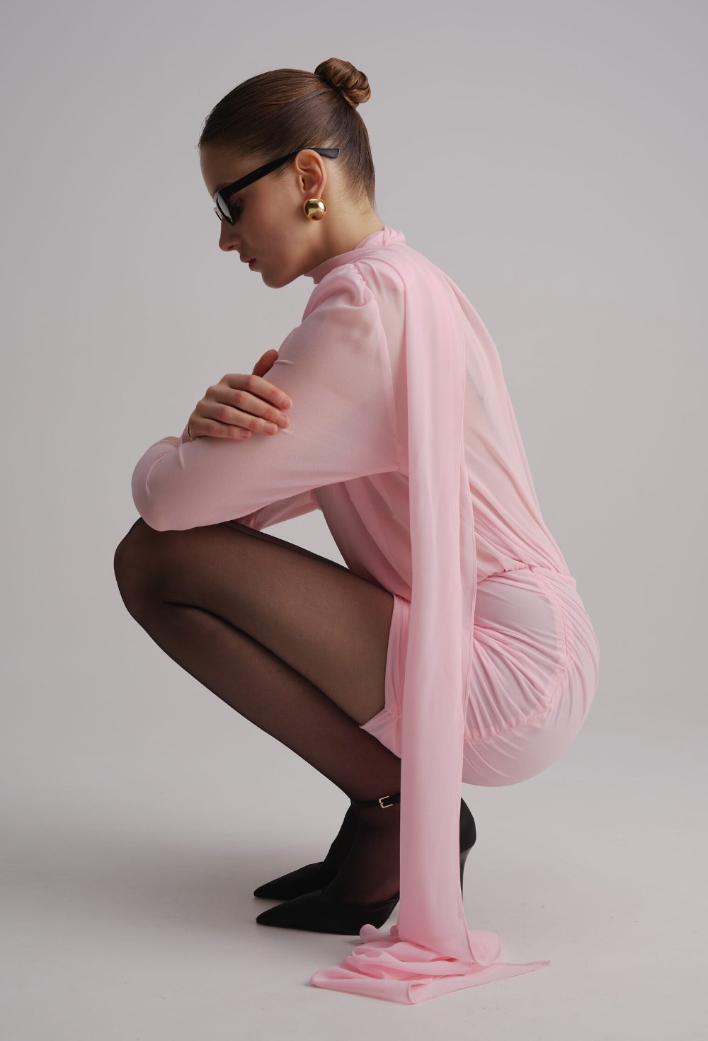 Платье с шлейфом - фото 120098