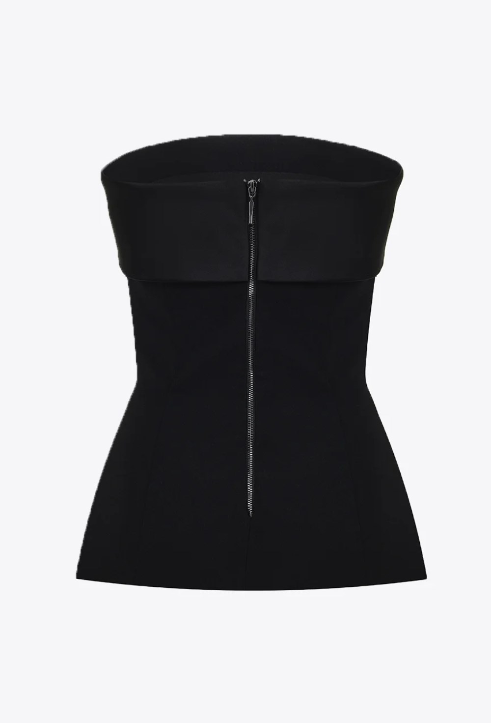 Корсетный топ с баской - фото 120128