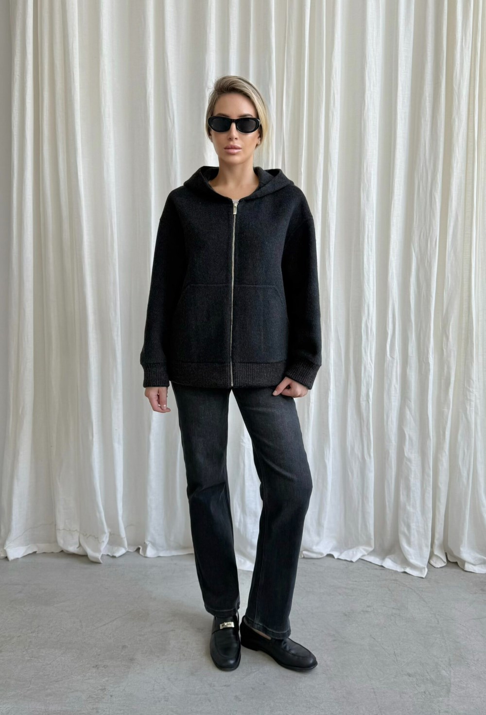 Полупальто капюшоном - фото 120182