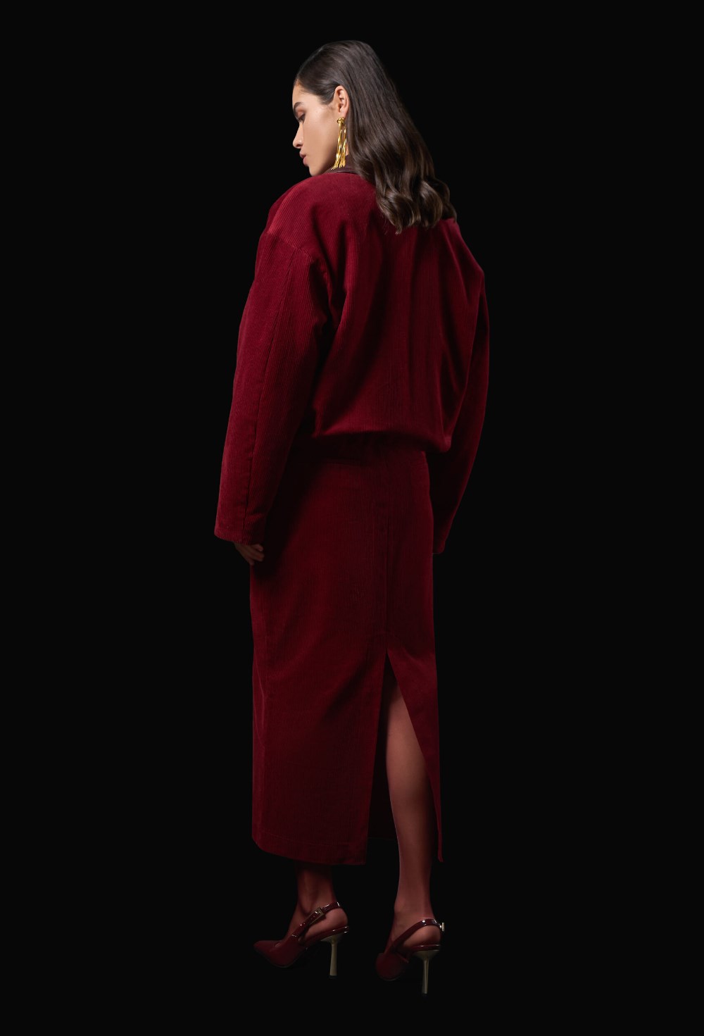 Вельветовый бомбер - фото 120369