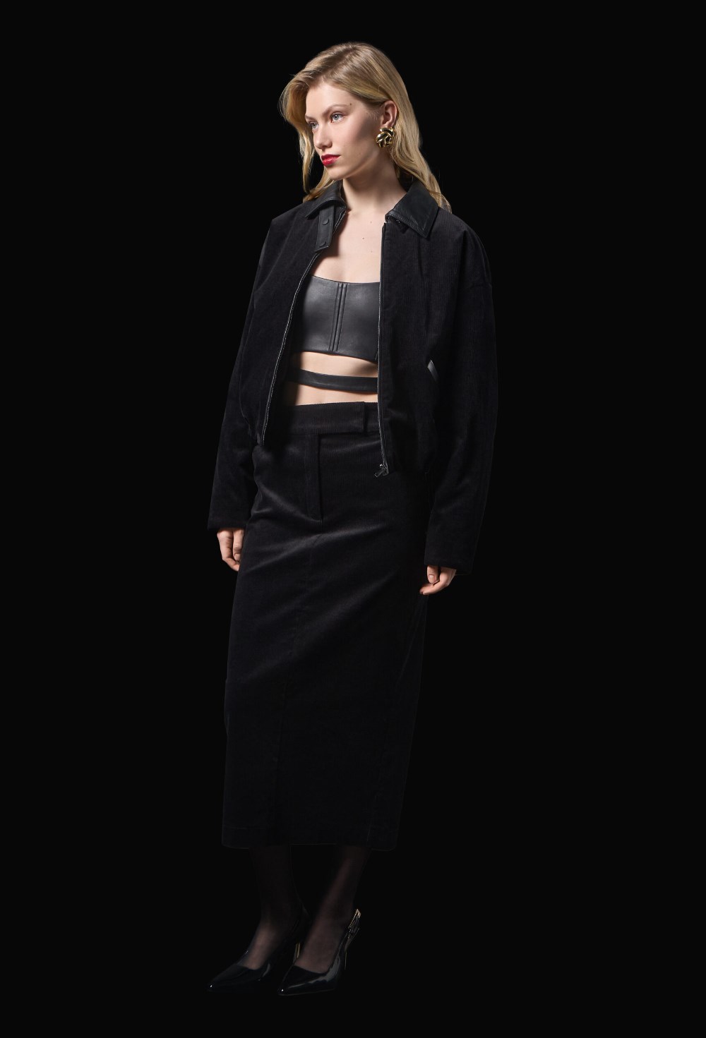 Вельветовый-бомбер - фото 120373