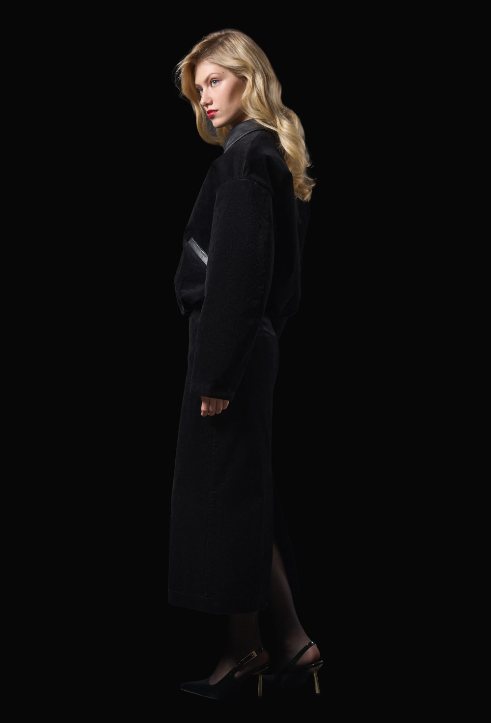 Вельветовая юбка - фото 120377