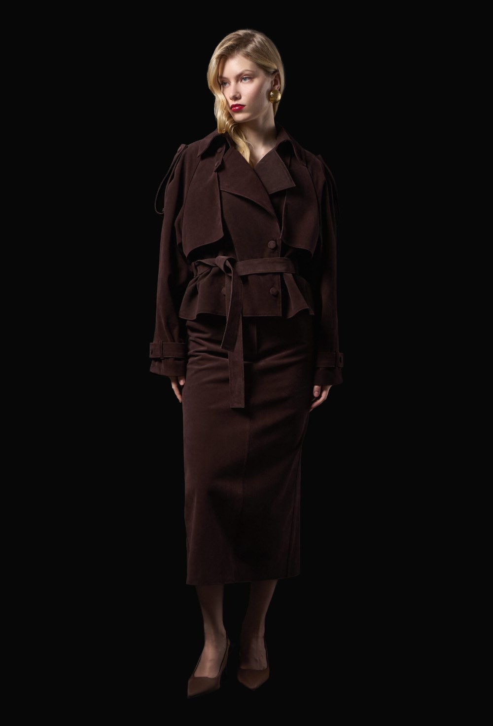 Куртка из натуральной замши - фото 120412