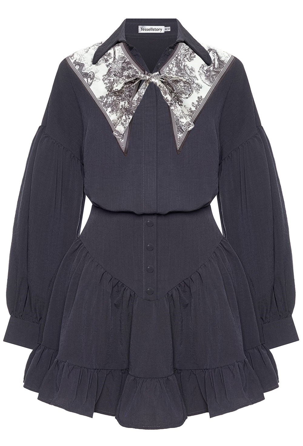 Комплект рубашка с юбкой - фото 120972