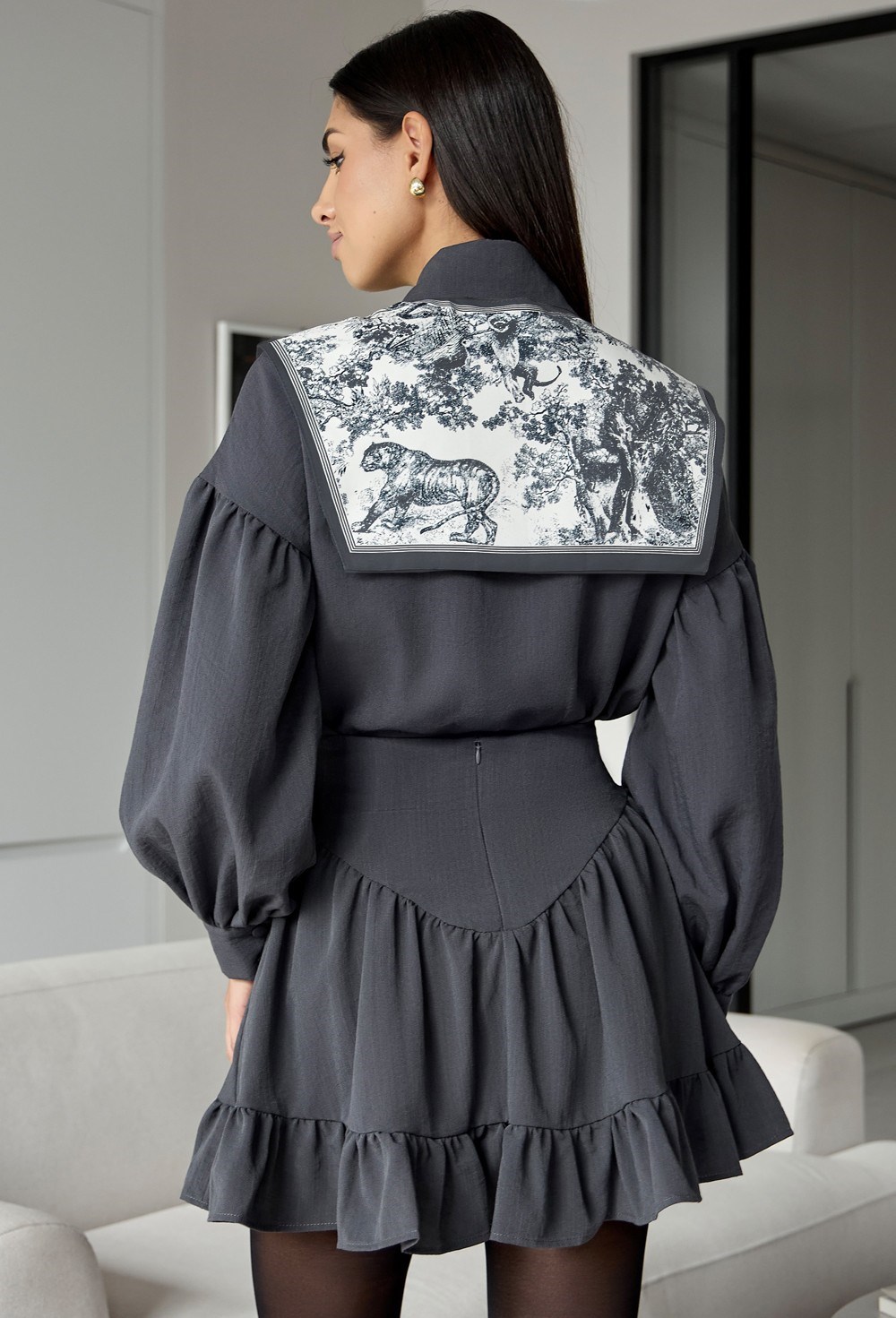 Комплект рубашка с юбкой - фото 120975