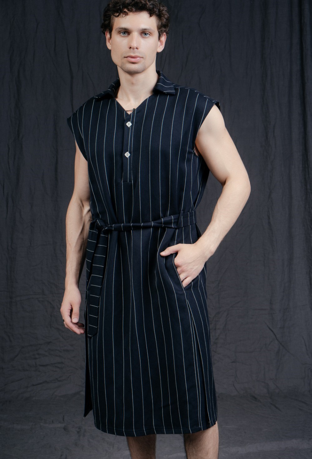 Туника в полоску - фото 121643