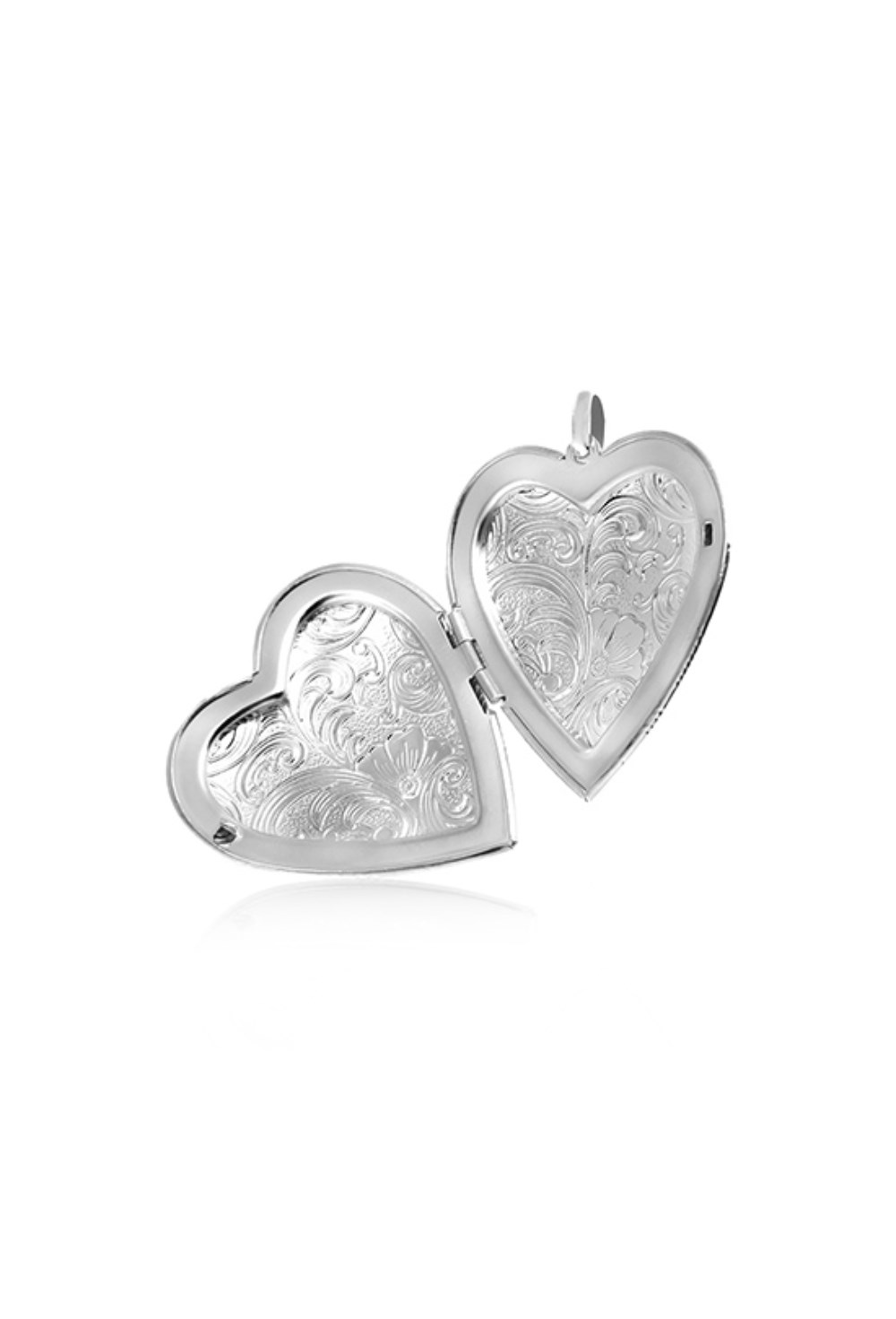 Large Heart Silver Pedant - фото 122228