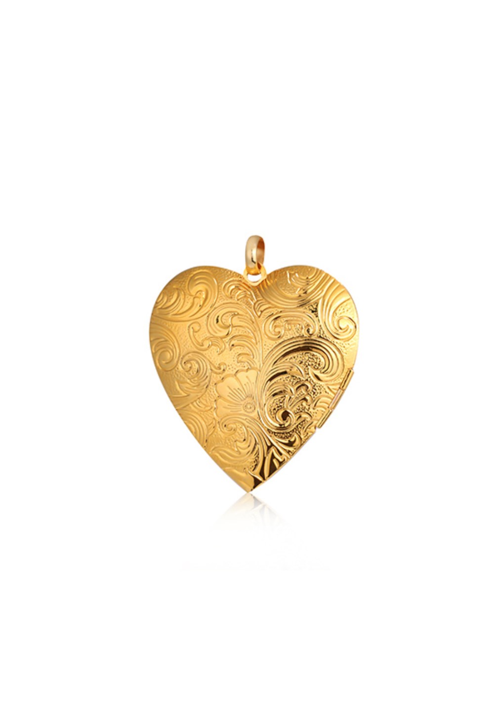 Large Heart Gold Pedant - фото 122233