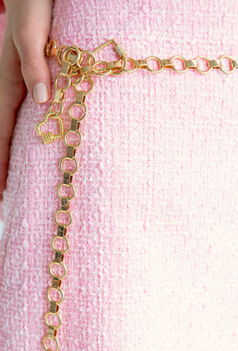 Round Chain Gold Belt Necklace - фото 122276