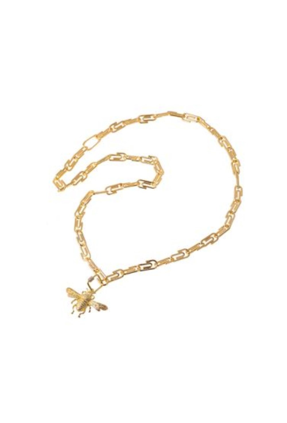Fly Symbol Chain Necklace Gold - фото 122281