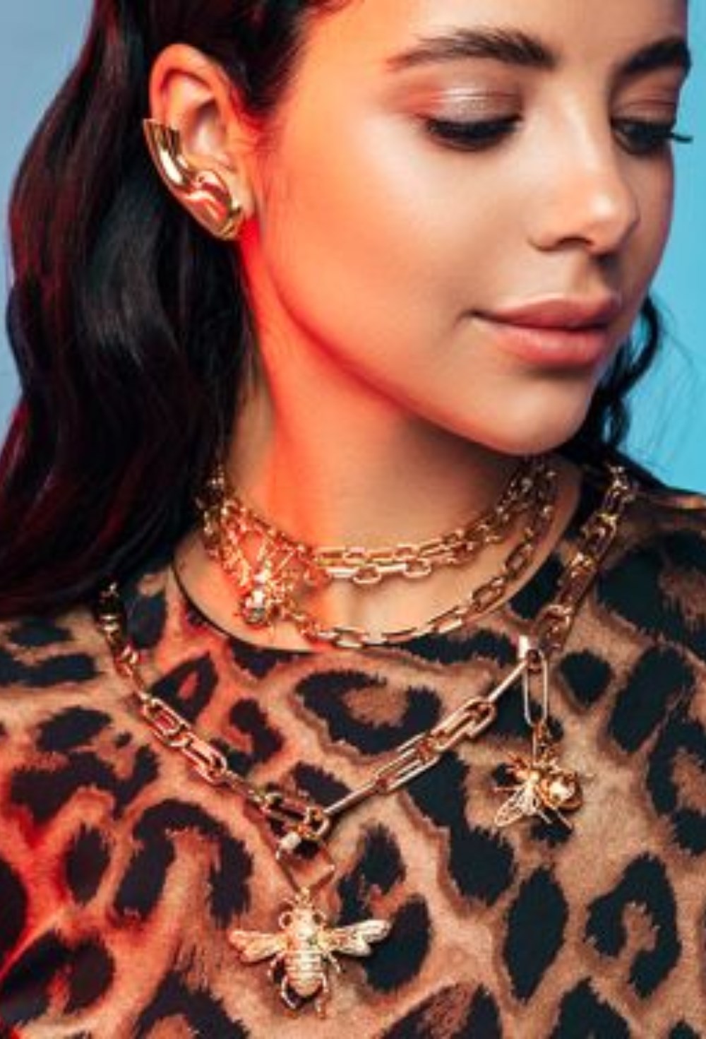 Fly Symbol Chain Necklace Gold - фото 122282