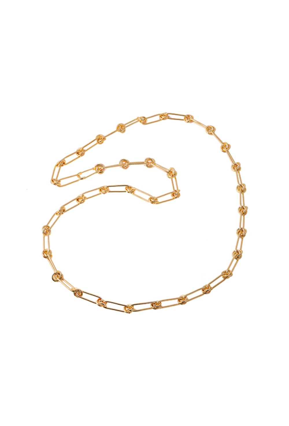 Knot Chain Necklace Gold - фото 122287