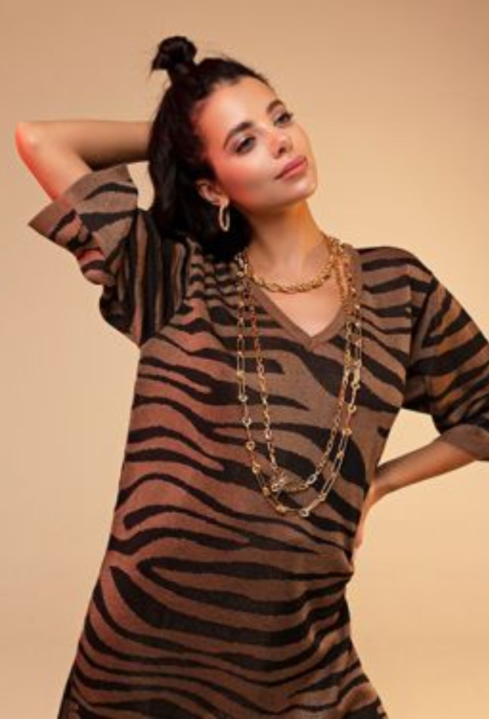 Knot Chain Necklace Gold - фото 122289