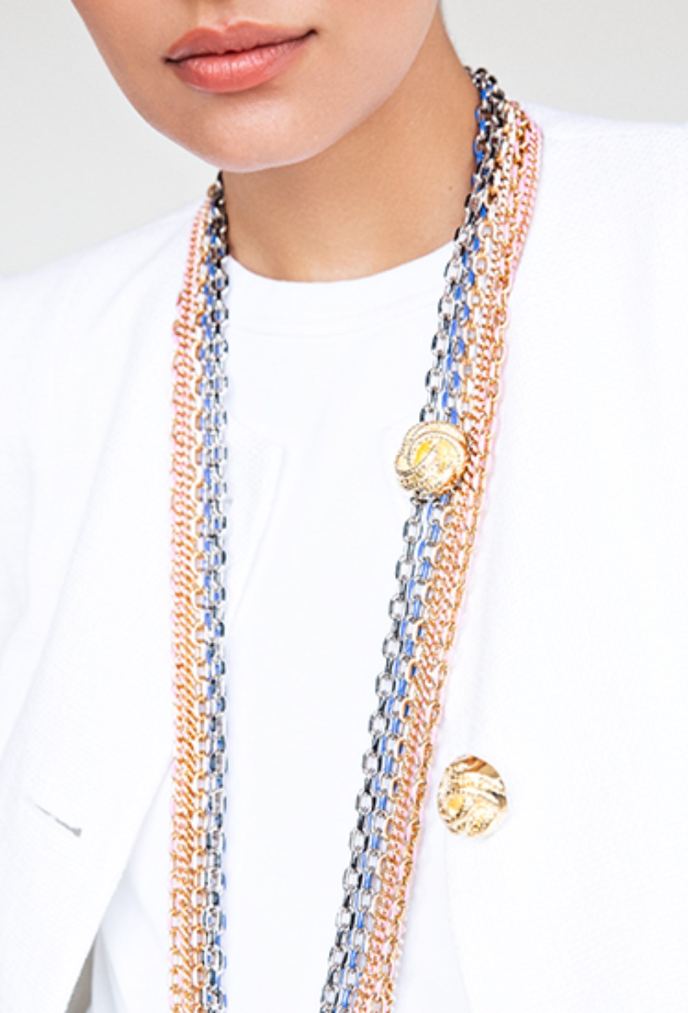 Beige Enamel Chain - фото 122300