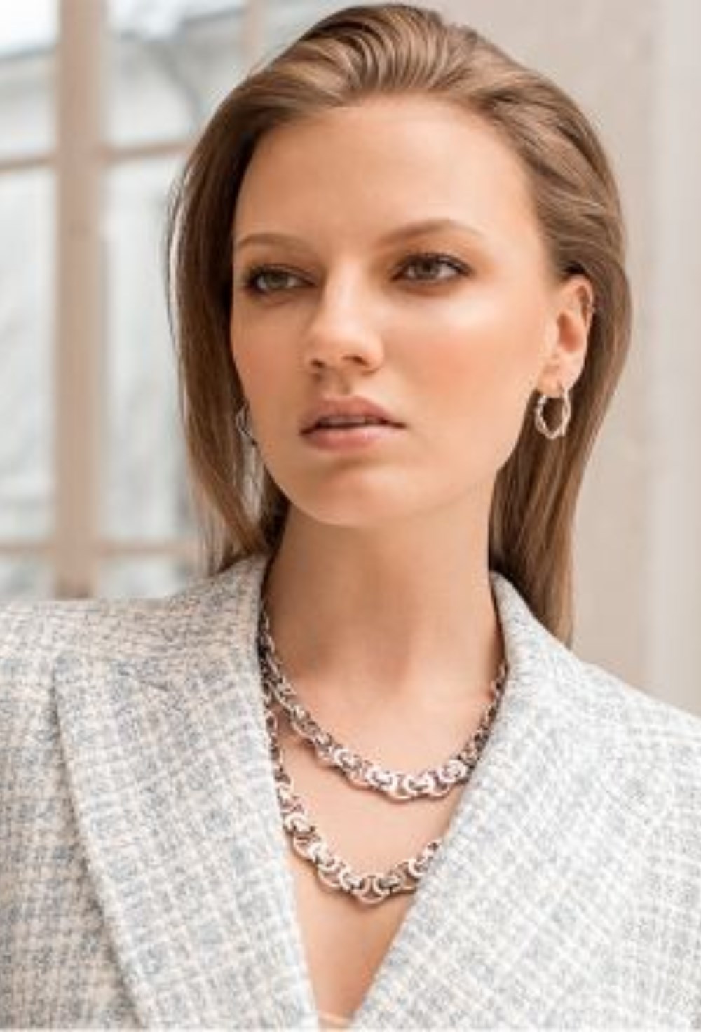 Chain Curly Silver - фото 122345