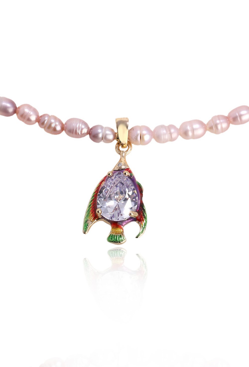 Choker made of natural rice - фото 122357