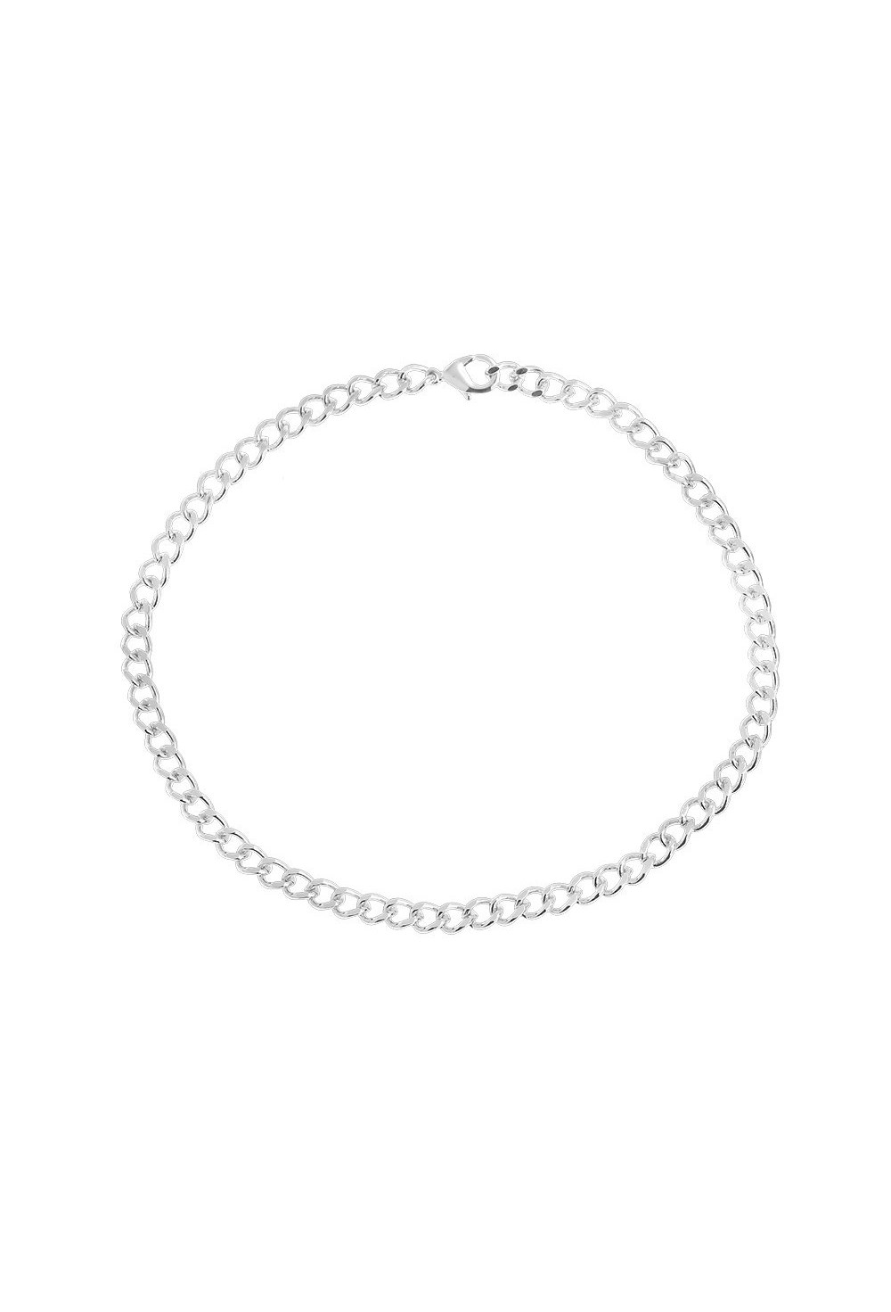 Choker from the chain Rhodium - фото 122376