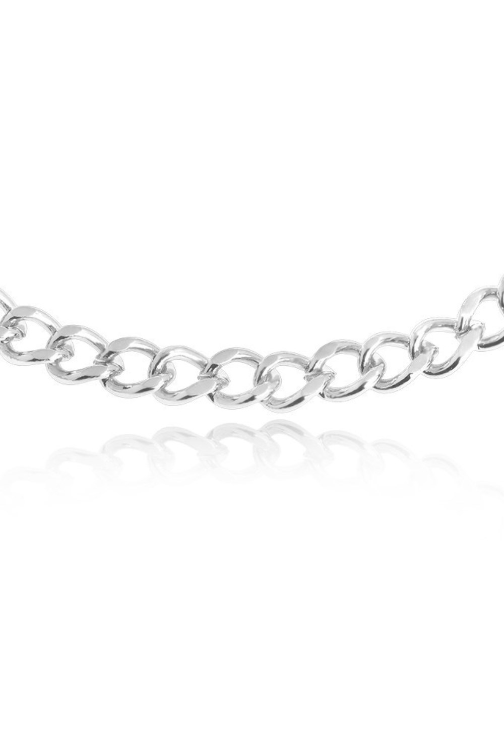 Choker from the chain Rhodium - фото 122377