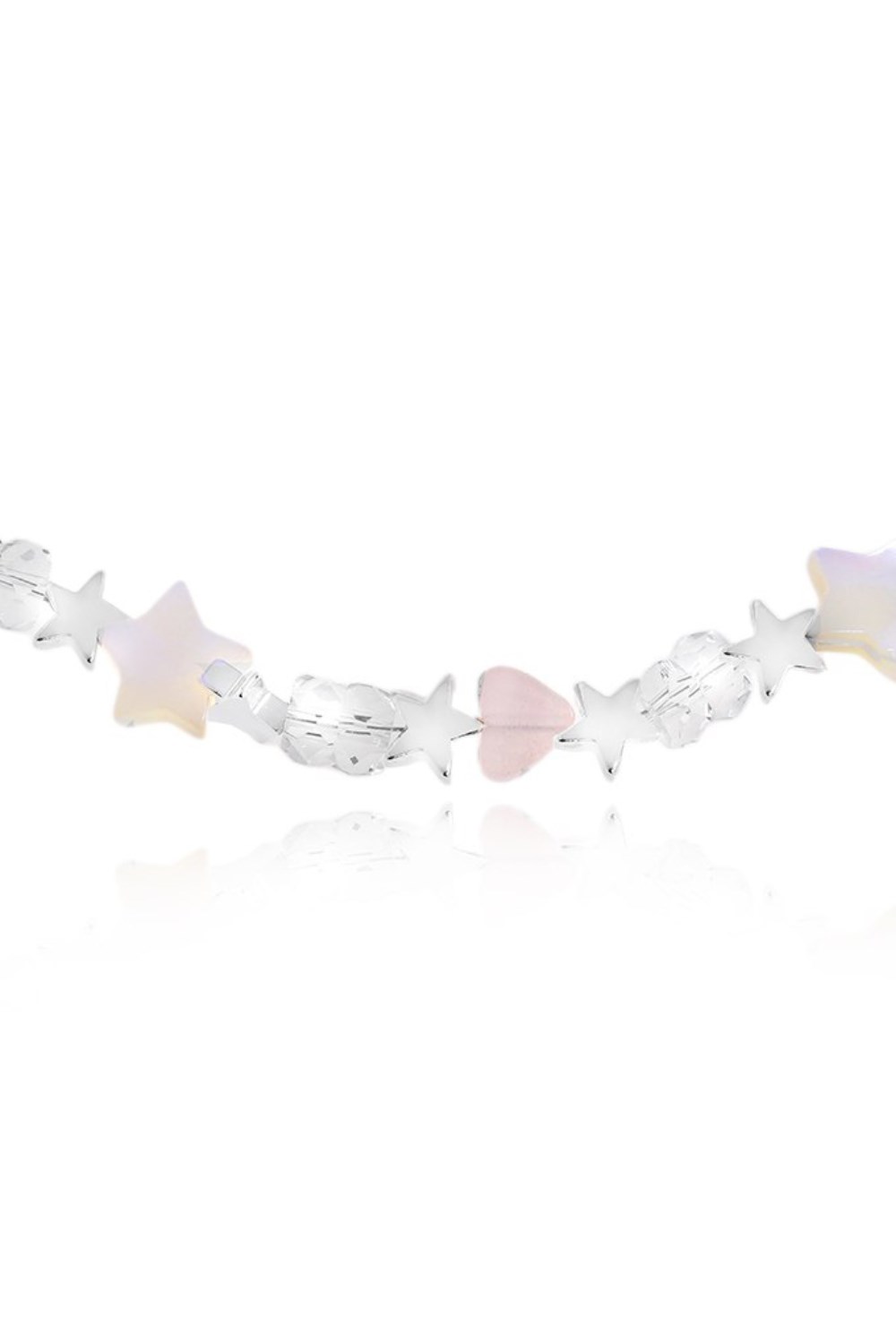 Choker made of Rock crystal Rhodium - фото 122403