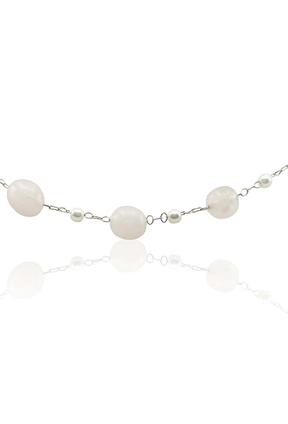 Choker Pink Quartz and Pearls - фото 122461