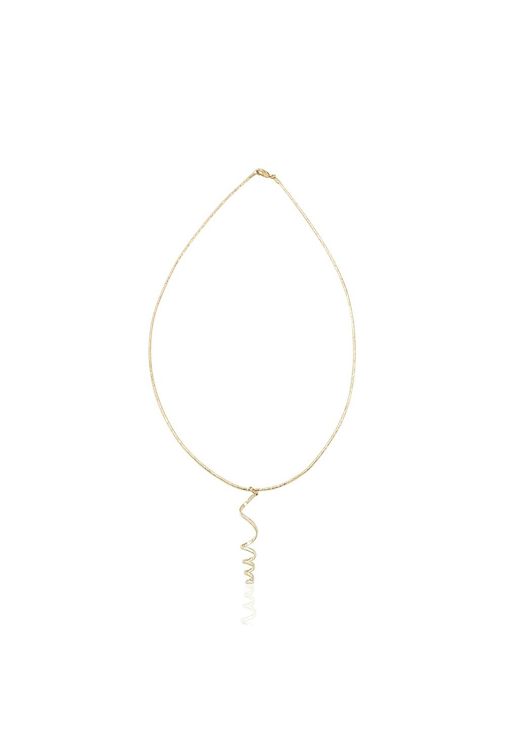 Gold Plated Choker with Spiral Symbol - фото 122464