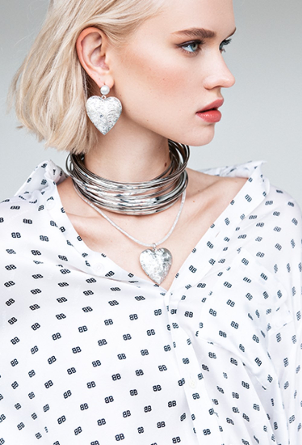 Soft Shiny Choker Silver - фото 122497