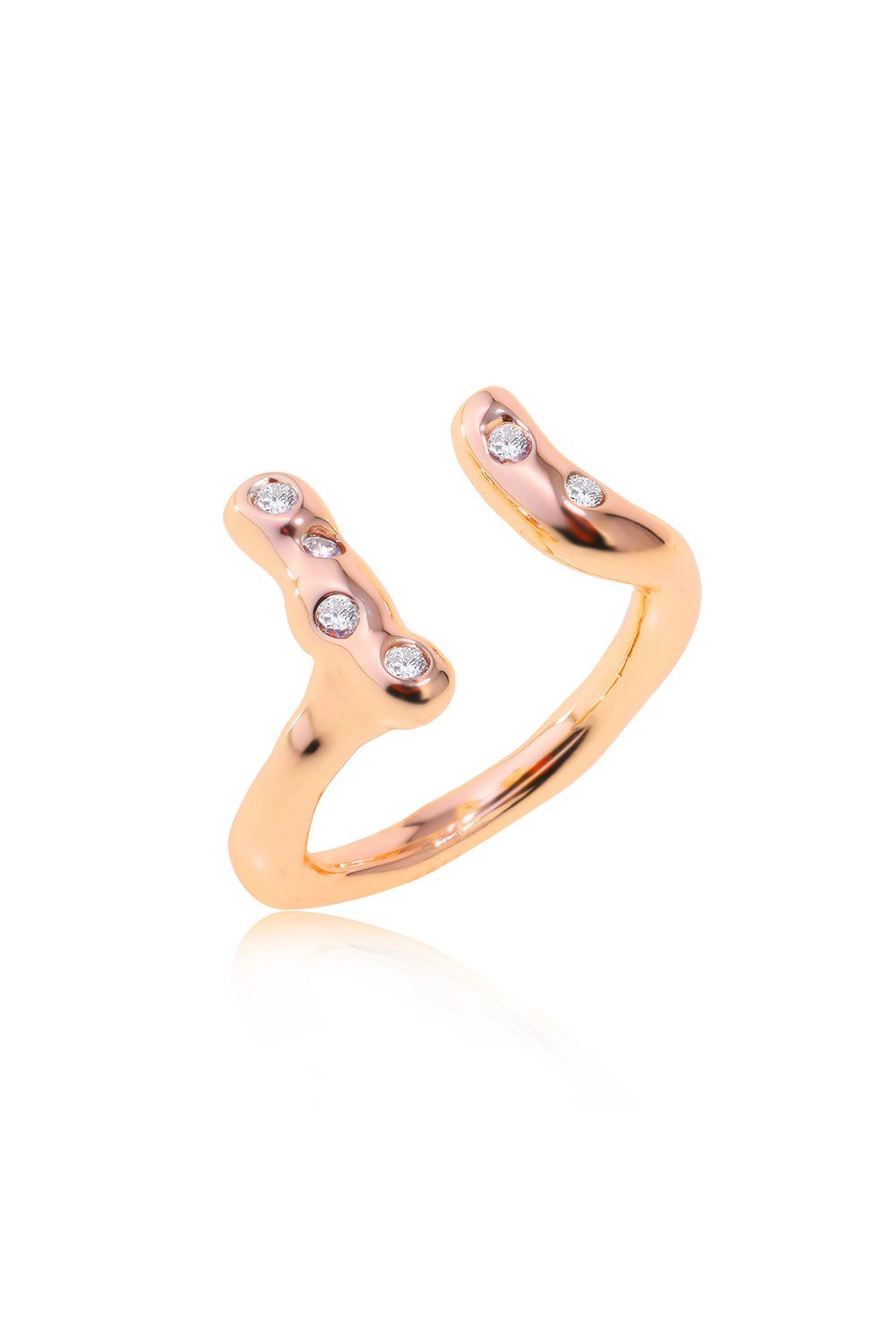 Ring with cubic Zirconia Gold - фото 122532