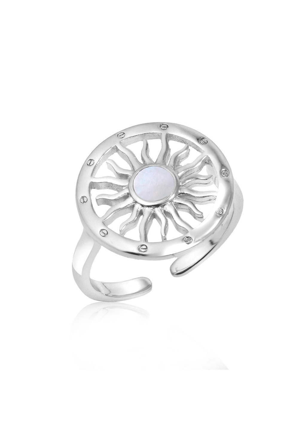 The Sun Ring Rhodium - фото 122549