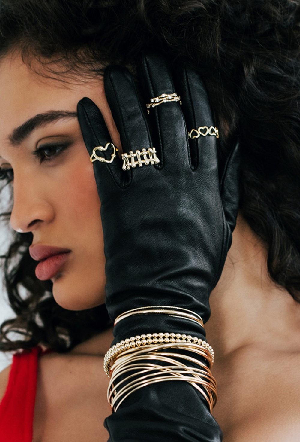 Ring with a large heart Gold - фото 122584