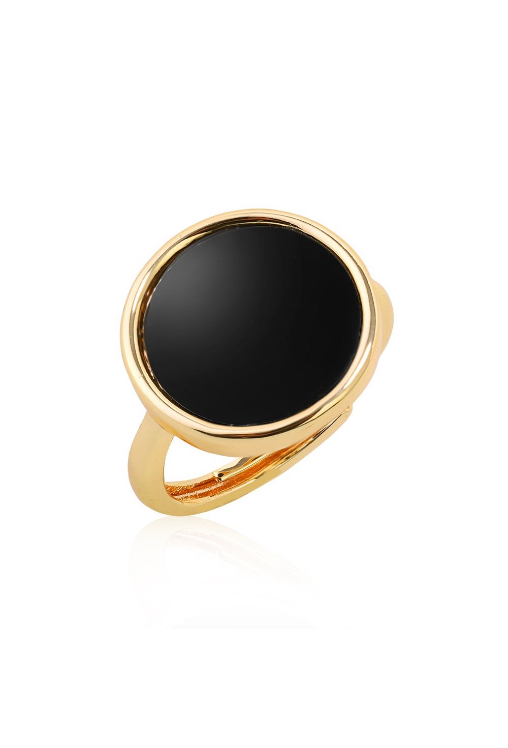 Signet ring with acrylic Gold - фото 122611