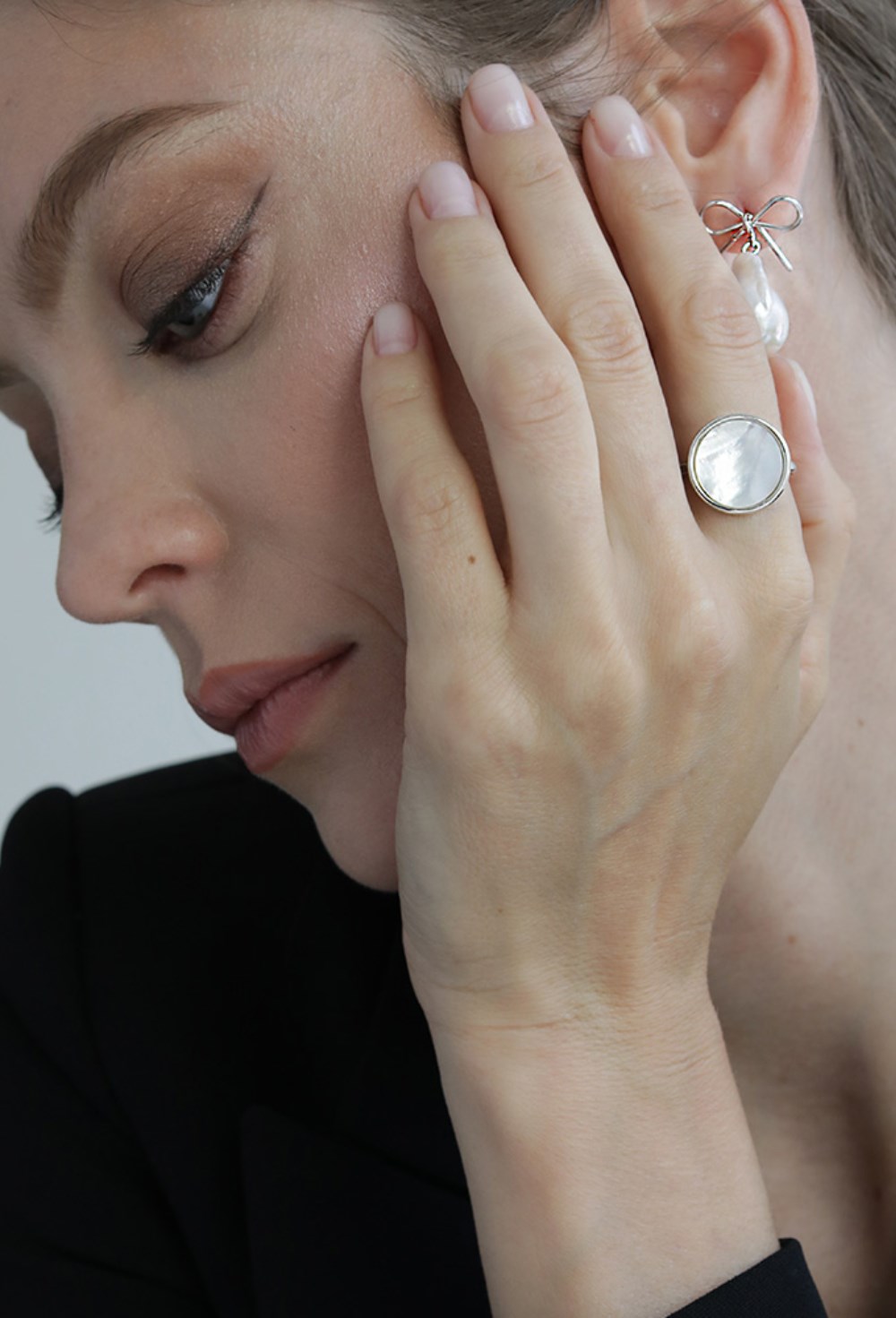 Mother of Pearls Ring Silver - фото 122691