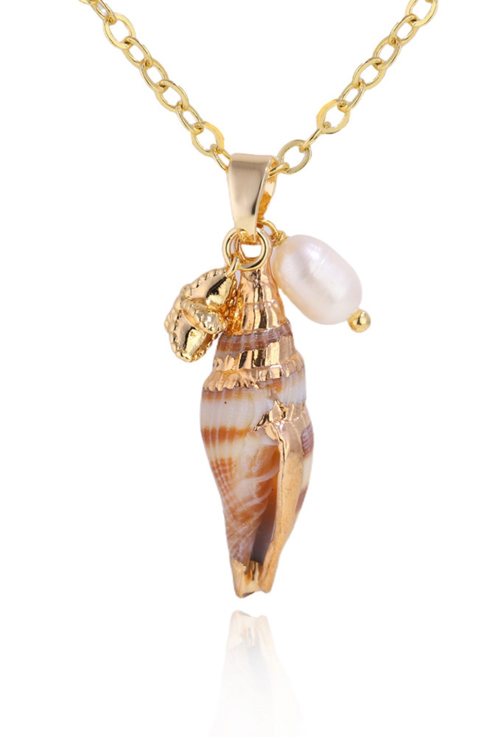 Necklace with natural Turittela - фото 122707