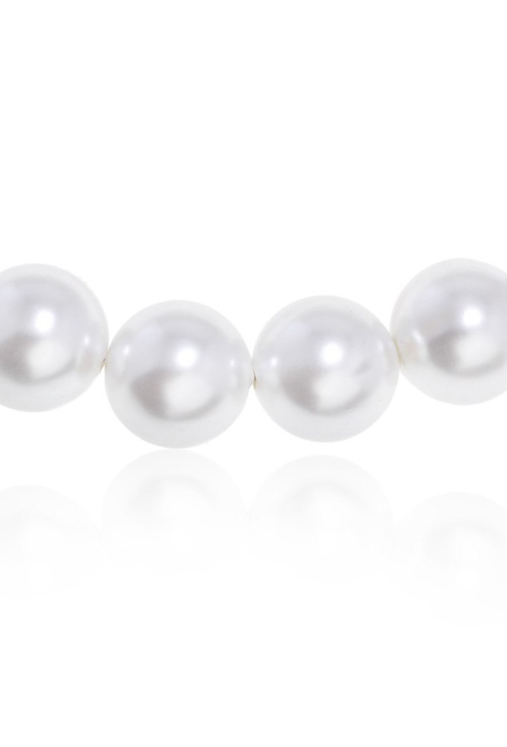 Necklace made of artificial grey pearls - фото 122724