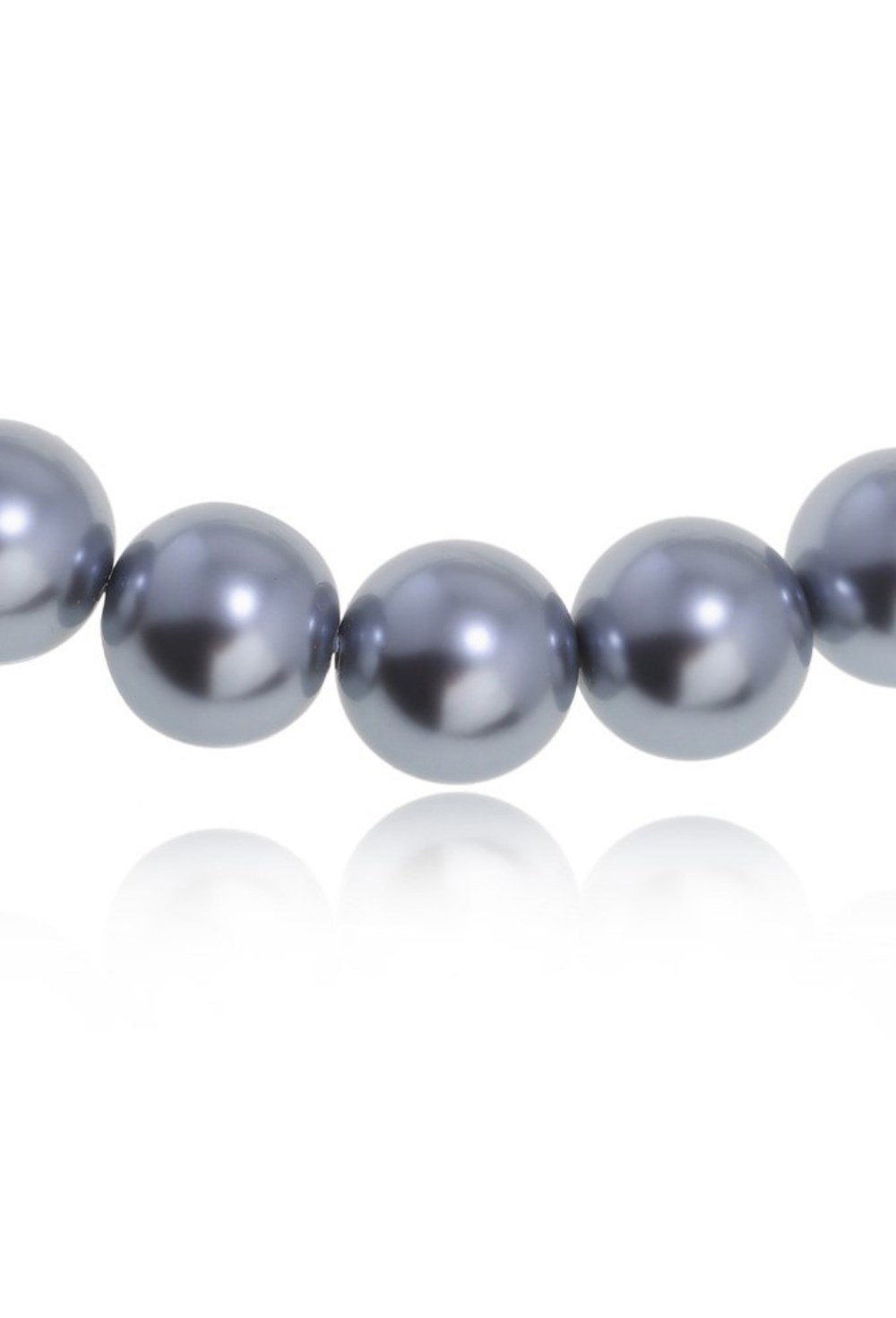 Necklace-made of artificial grey pearls - фото 122727