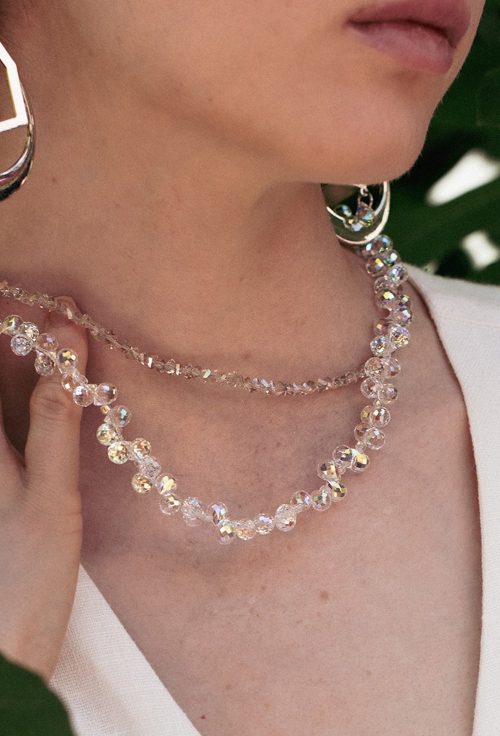 Necklace of sparkling drops - фото 122731