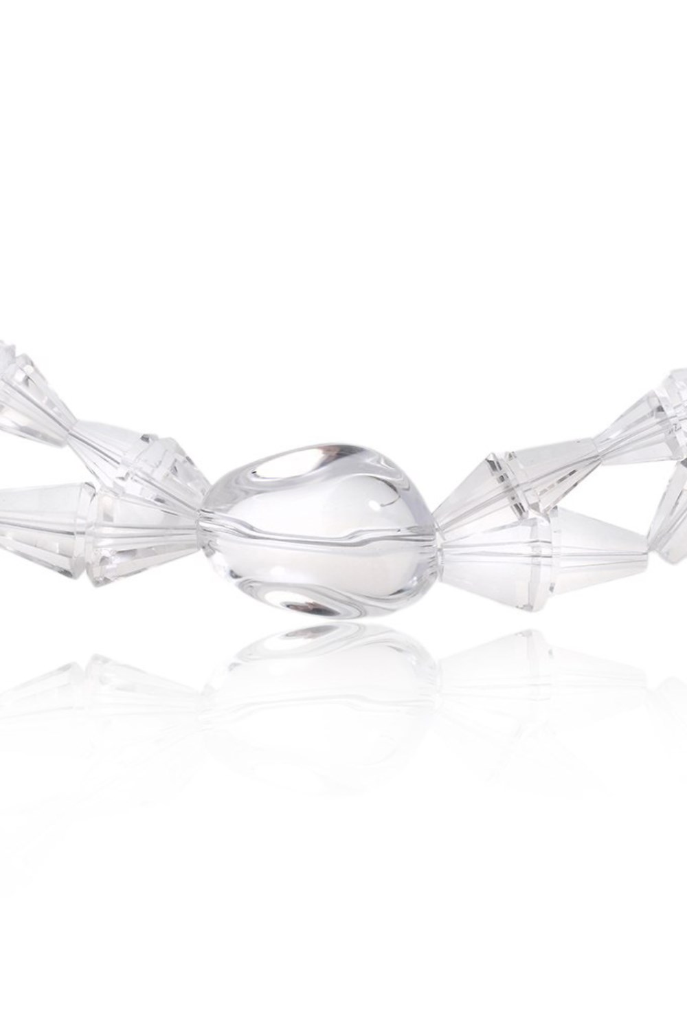 Double-row necklace with Rock crystal - фото 122754