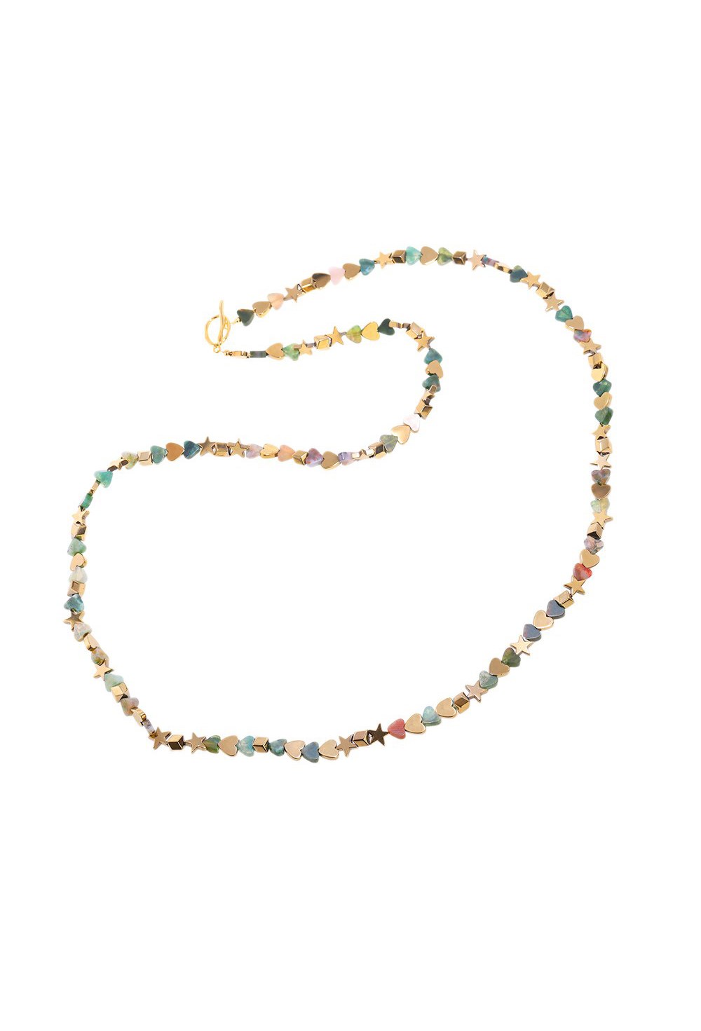 Necklace made of Jasper and Hematite - фото 122756