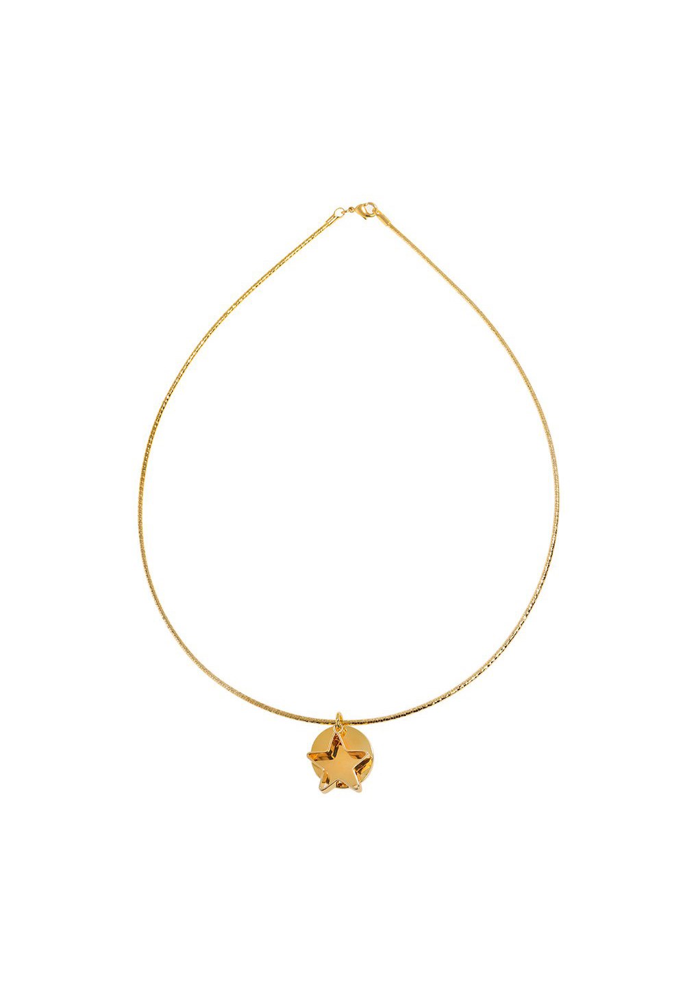 Necklace with Circle and Star - фото 122762
