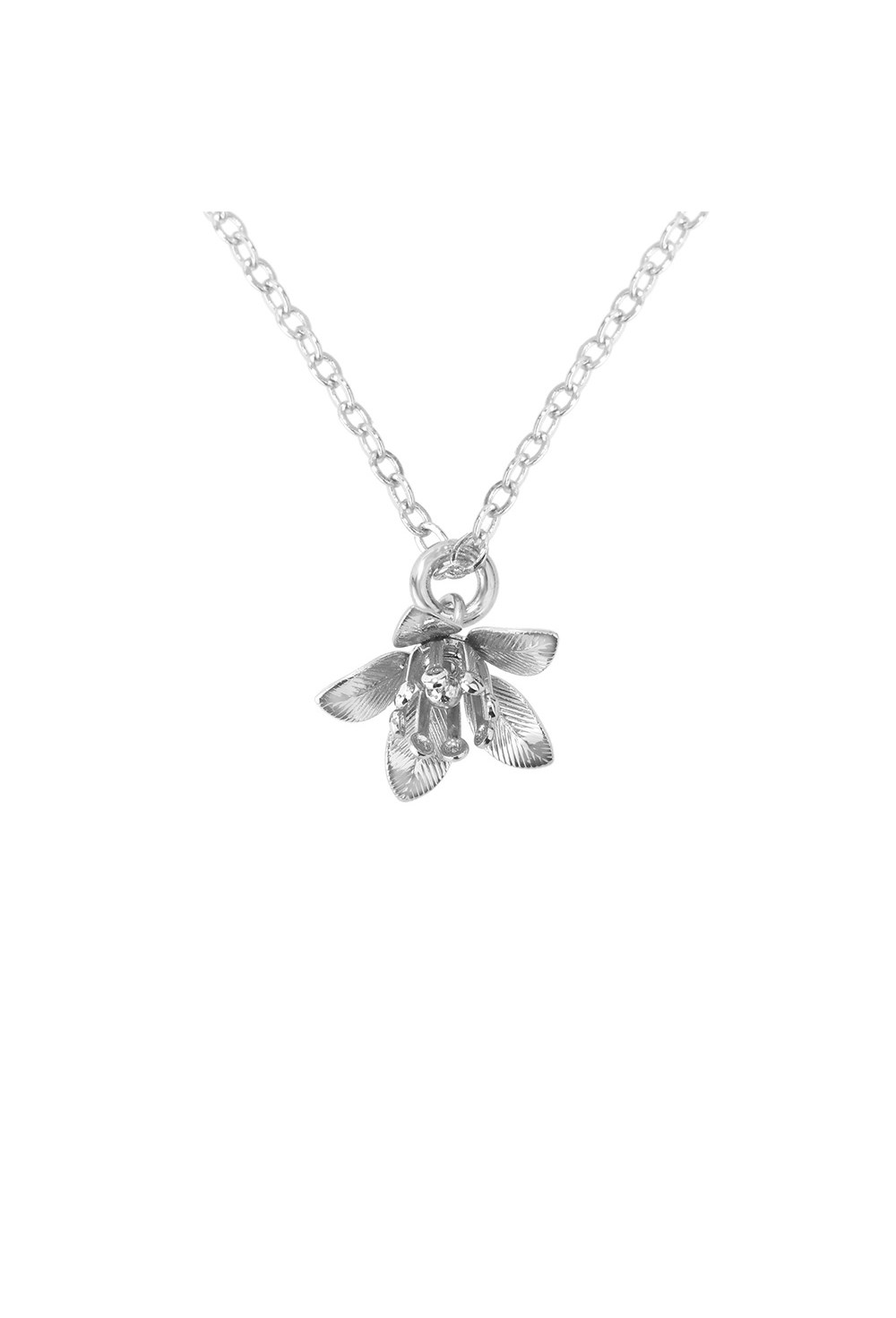 Necklace with Clematis Flower - фото 122781